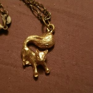 Squirrel  charm gold plated